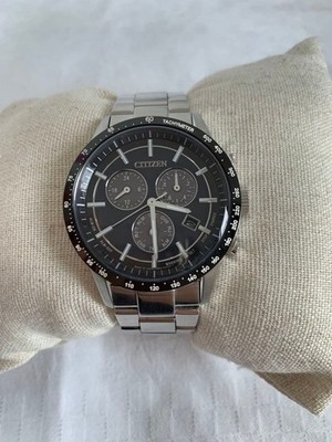 Excellent Working CITIZEN Citizen E820 Black Silver Solar