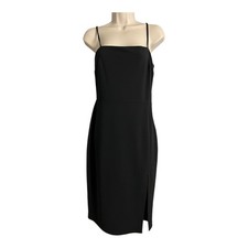 Express Little Black Dress Cocktail Career Spaghetti Strap Classic Small Fitted
