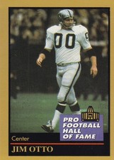 Jim Otto Oakland Raiders HOF Enor 111 Football Card 1991 Miami