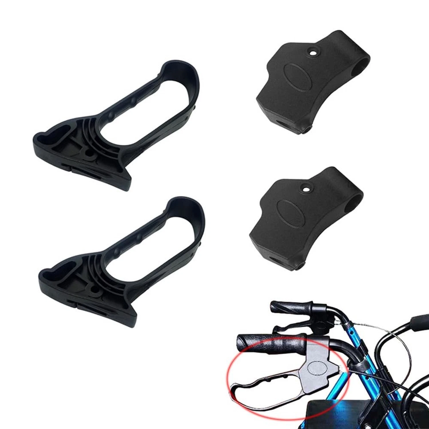 2 Set Rollator Walker Hand Brake Assembly Replacement Handle Without Brake Ca...
Opens in a new wind