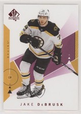 2018-19 SP Authentic Red Jake DeBrusk #27 0a4