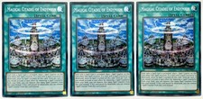 3 x DASA-DE055 Magische Zitadelle von Endymion - Secret Rare 1. Auflage leicht bespielt