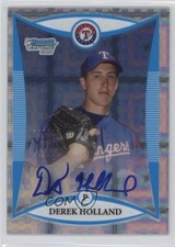 2008 Bowman Draft Prospects Chrome X-Fractor 3/225 Derek Holland #BDPP114 4r3