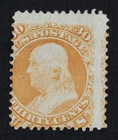 CKStamps: US Stamps Collection Scott#71 30c Franklin Unused NG