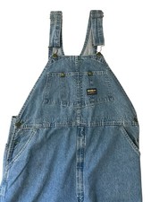 Vintage Oshkosh B Gosh Union Made Denim Overalls 40x31 Light Wash Sanforized USA