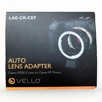 New Vello Auto Lens Adapter LAE-CR-CEF   Canon EF/EF-S Lens to Canon RF Mount