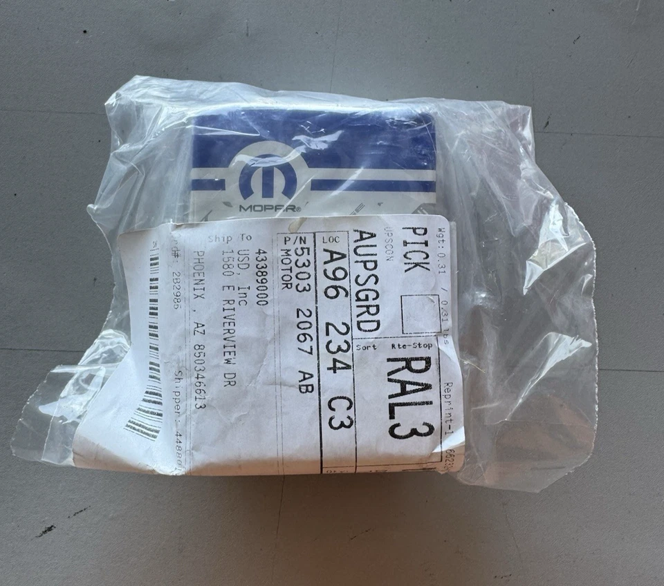 GENUINE OEM MOPAR 00-03 V-10 AIR IDLE SPEED VALVE P/N 53032067AB BRAND NEW PART - Image 2 of 4