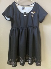 SALE Hot Topic Mushroom Butterfly Border Babydoll Heavy Satin Dress Plus Sz 2XL