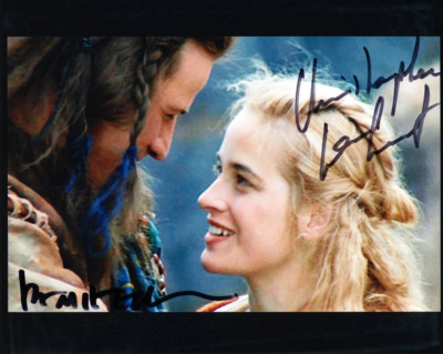 CHRISTOPHER LAMBERT & BEATIE EDNEY  - Highlander GENUINE SIGNED AUTOGRAPHS
