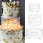 Cake Display Acrylic Dessert Holders Refillable Base Clear Cake Stand Tools
