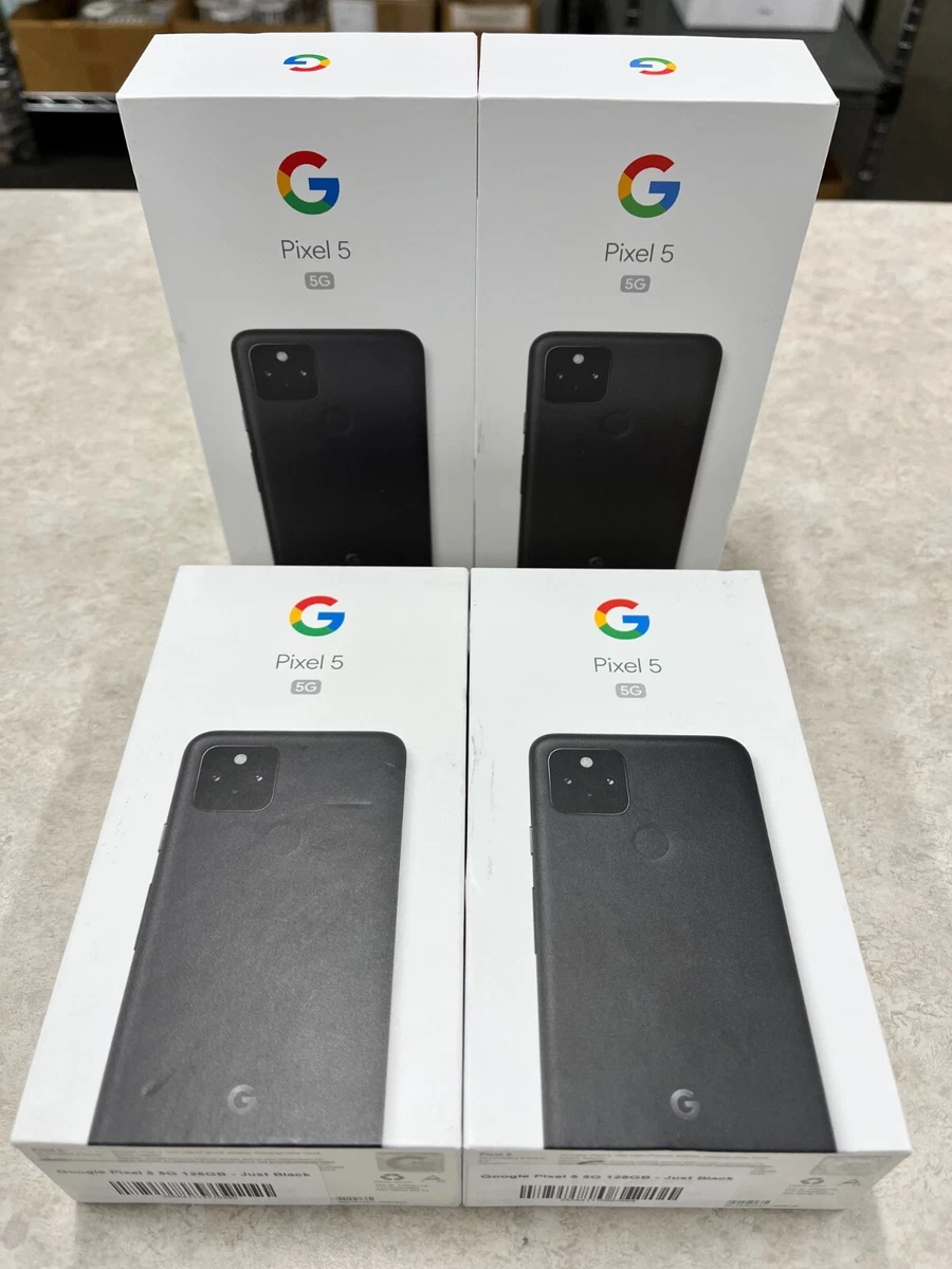 In-Box Google Pixel 5 5G Factory Unlocked GSM/CDMA 128GB Black/Green- Excellent