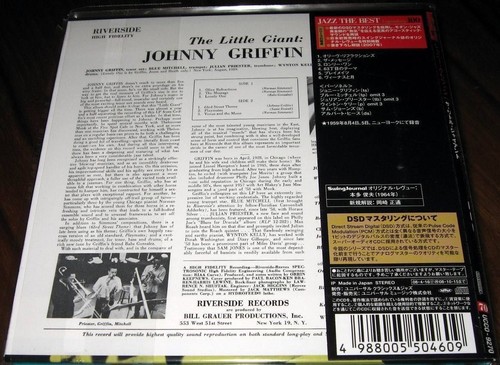 Johnny Griffin - The Little Giant (1959) / JAPAN MINI LP CD (2008) NEW sam jones - Picture 2 of 2