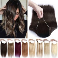 Thick Secret Headband Wire In 100 Remy Human Hair Extensions Weft Brown Blonde