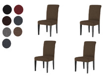 Luxury Stretch Cover Slipcover Seat Protector for Dining Room Kitchen Chair 4 pc