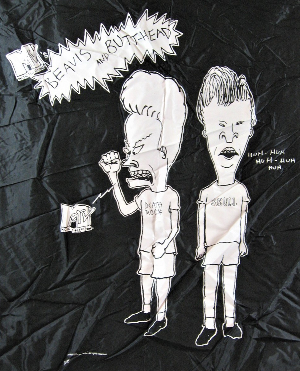 ☆Beavis and Butthead☆ ポスター　Vintage MTV Poster - Beavis And Butt-head Poster 90s Mtv Animated Series