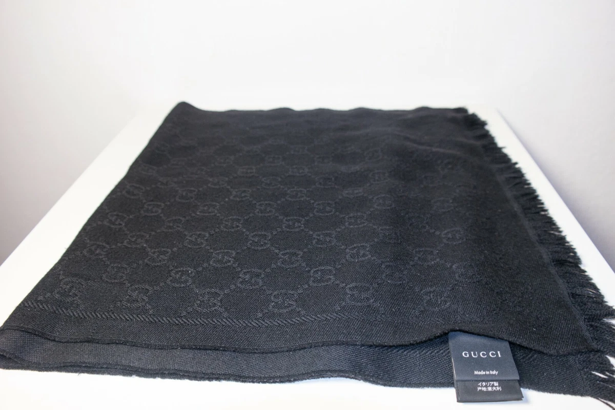 Shop GUCCI Monogram Wool Plain Logo Lightweight Scarves & Shawls (438253  3G206 1260) by winwinco