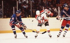 DAVE MALONEY - NEW YORK RANGERS - Vintage 35mm Hockey Slide 1.16a