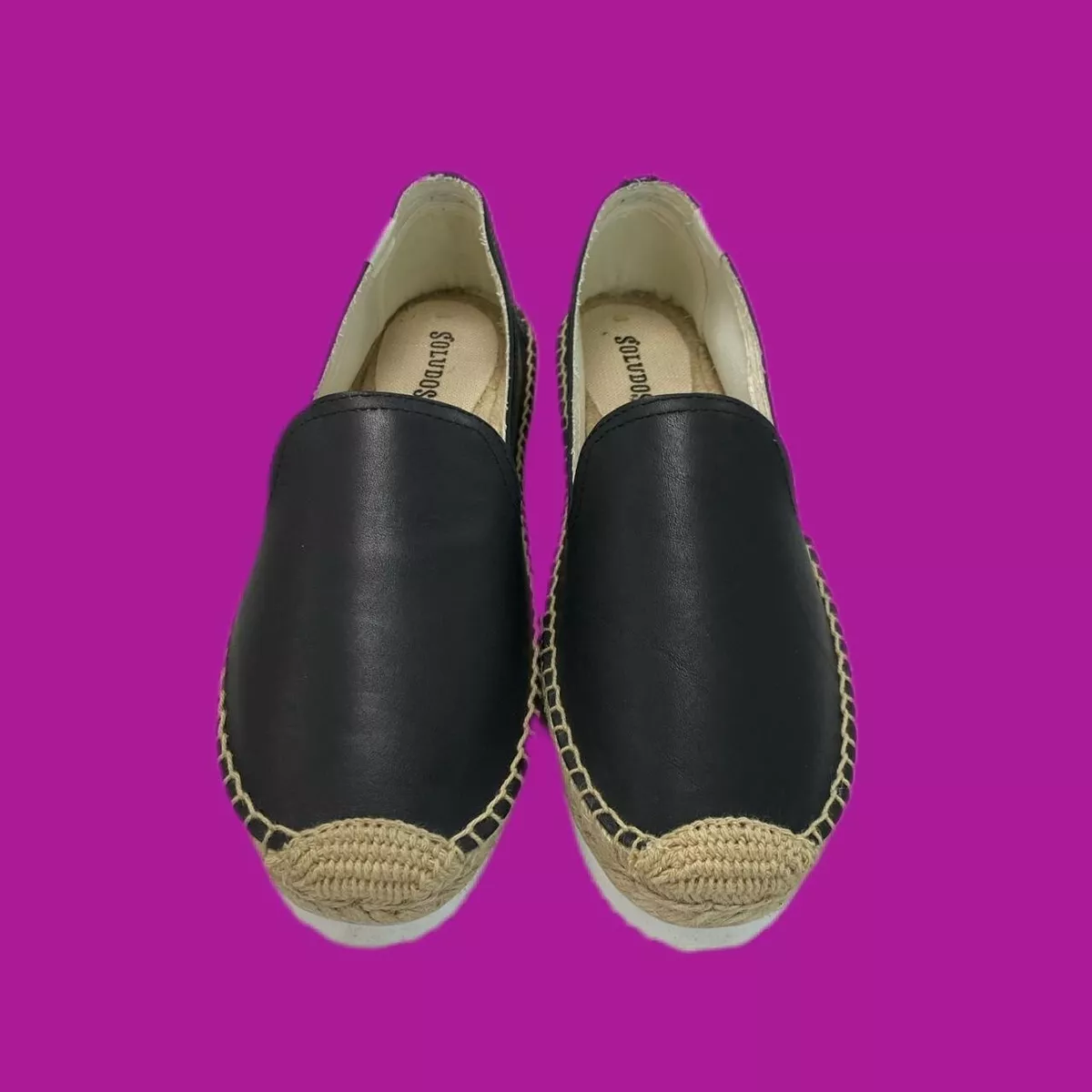 Soludos leather platform espadrilles store
