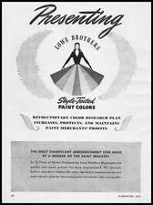 1946 Lowe Brothers Dayton Ohio Style Tested Paint Colors Vintage Print Ad