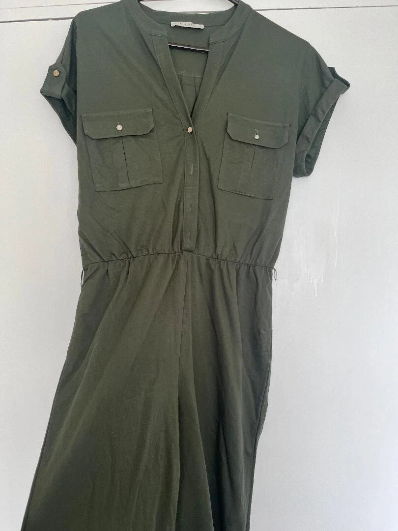 Oasis hotsell khaki jumpsuit