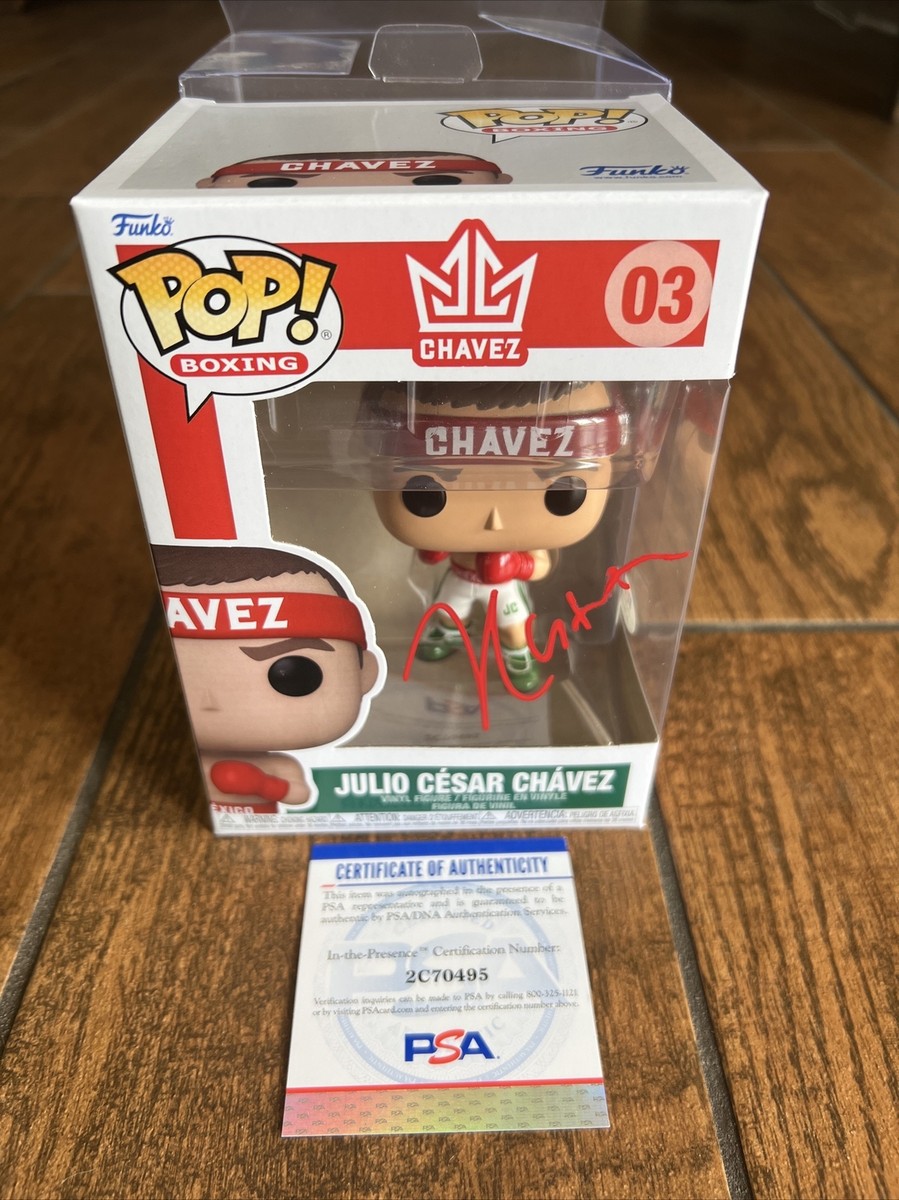 Julio Cesar Chavez signed Funko Pop! Boxing autograph ~ PSA