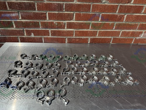 Lot of 50 - Unbranded Stainless Steel Clamp for 1 1/2 " Tri Clamp