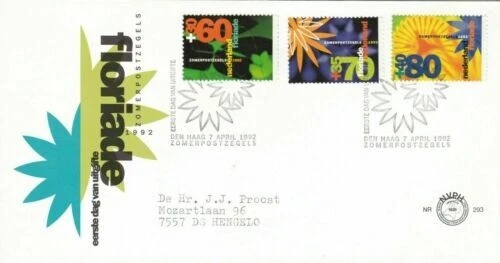 Netherlands 1992 Floriade FDC special cancel typed VGC no 293