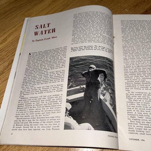 Sep 1956 FISHING WORLD Magazine ZANE GREY Fishing Pioneer / CRYSTAL RIVER - Picture 7 of 17