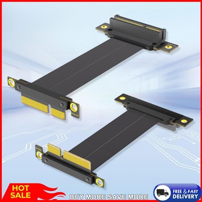 PCI-E 4.0 X1/X4 Riser Cable PCIE 4.0 Extension Cable Length Black 10cm for GPU
