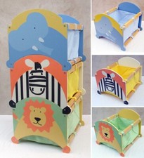 CASIER DE RANGEMENT - CHAMBRE BEBE - TISSUS  - BOIS