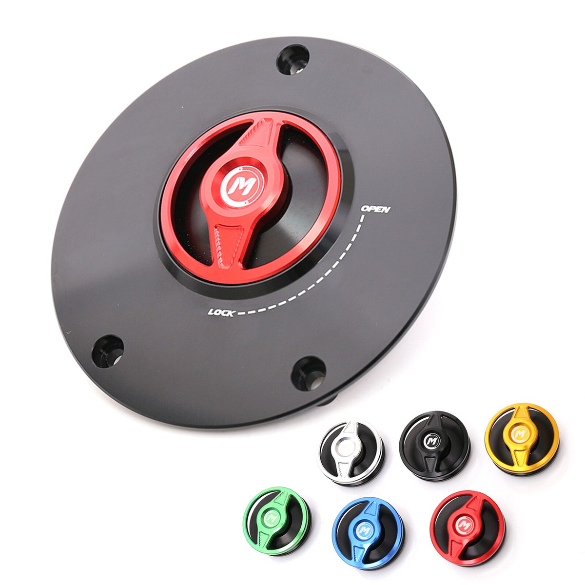 Red REVO Motorcycle Fuel Gas Tank Cap For ZX-6R 06 07 08 09 10 11