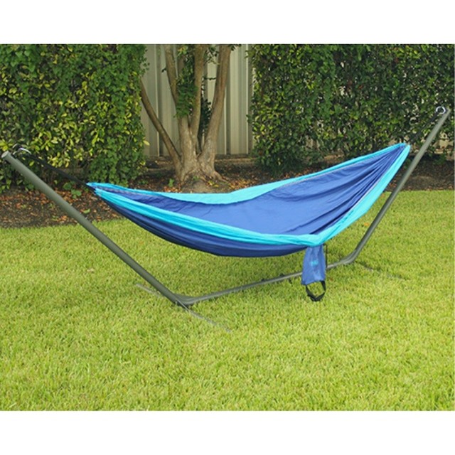 Texsport 14279 Rambler Double Travel Hammock Navy Blue for sale