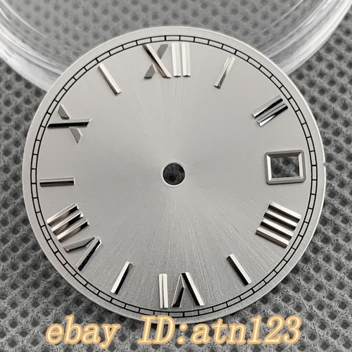 28.5mm Roman numerals black blue green white watch Dial fit NH35/NH35A movement - Picture 4 of 18