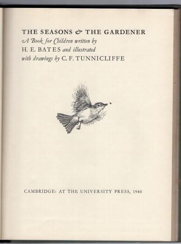 Seasons & the Gardener. A book for children. H E Bates C F Tunnicliffe ills 1st - Picture 2 of 4