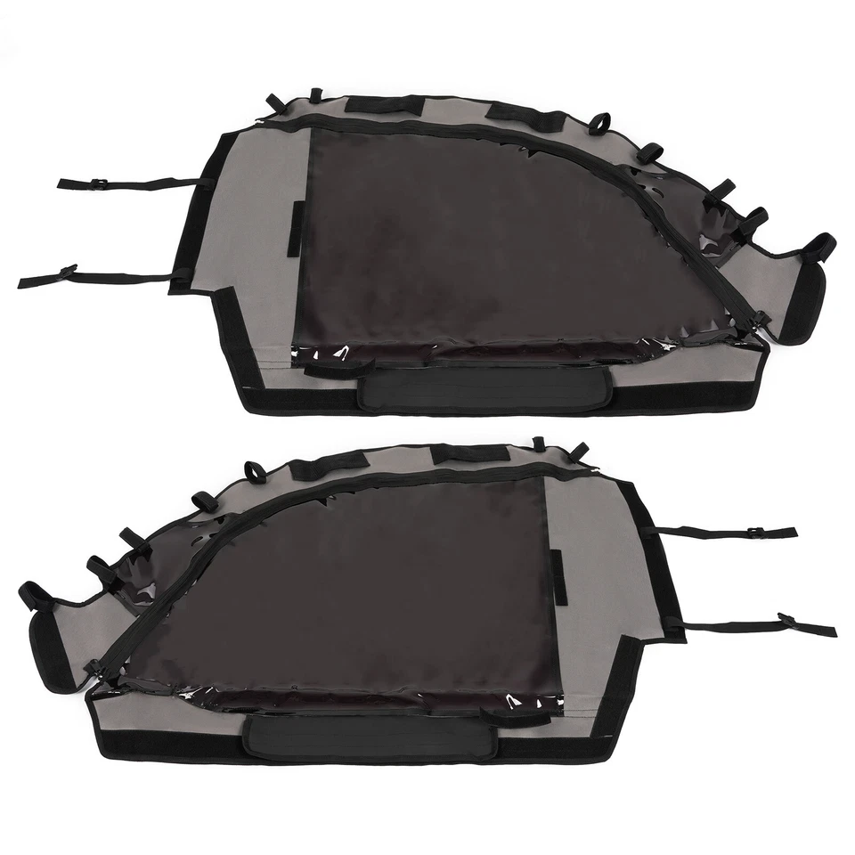 Juego de puertas blandas para CFMOTO ZForce 500 800 EX 1000 14-22 tintadas con ventana con cremallera Foto 3 de 4