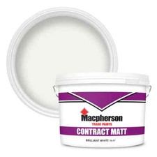 Macpherson {Crown} Trade paints Pure Brilliant White 10 Litre