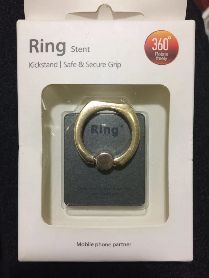 Universal 360° Finger Ring Metal Grip Stand Holder for iPhone Cell Mobile Phone - Image 2 of 4