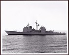 USS Cowpens (CG-63) Official 8x10 B&W Glossy Publicity BIW Photograph #2