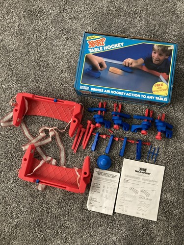 Vtg  1987 Parker Brothers Official NERF Table Hockey Game W/Box Parts