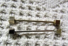 2 Vintage Bar Body Piercing Jewerly, Estate Find