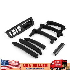 5x Black Interior Door Pull Handle Window Control Panel For Vw Passat B5 98-05