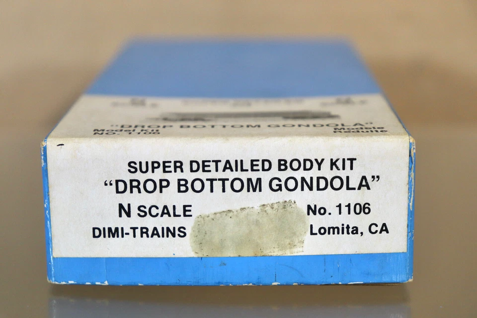 DIMI TRAINS 1106 N GAUGE DROP BOTTOM GONDOLA CAR WAGON SUPER DETAILED KIT nz - Image 4 of 4