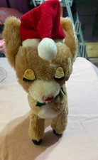 Vintage Dakin 1974 Reindeer Fawn Deer Stuffed Animal Plush Toy Christmas Spots