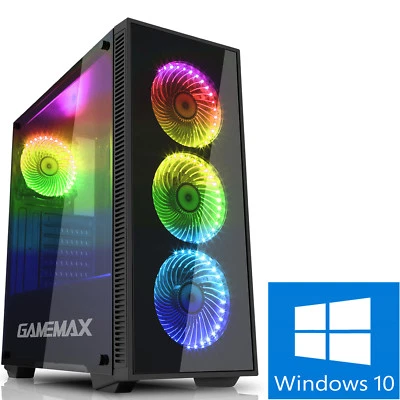 OCHW AMD Quad Threrad 16GB 1TB HD Home Gaming PC Computer Windows 10 O