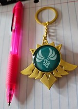 New Genshin Impact Keychain Luminous Pendant Bag Car Charm Elements Anime Game