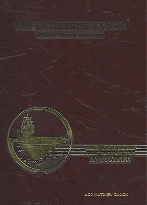 ☆ USS ENTERPRISE CVN-65 WORLD DEPLOYMENT CRUISE BOOK YEAR LOG