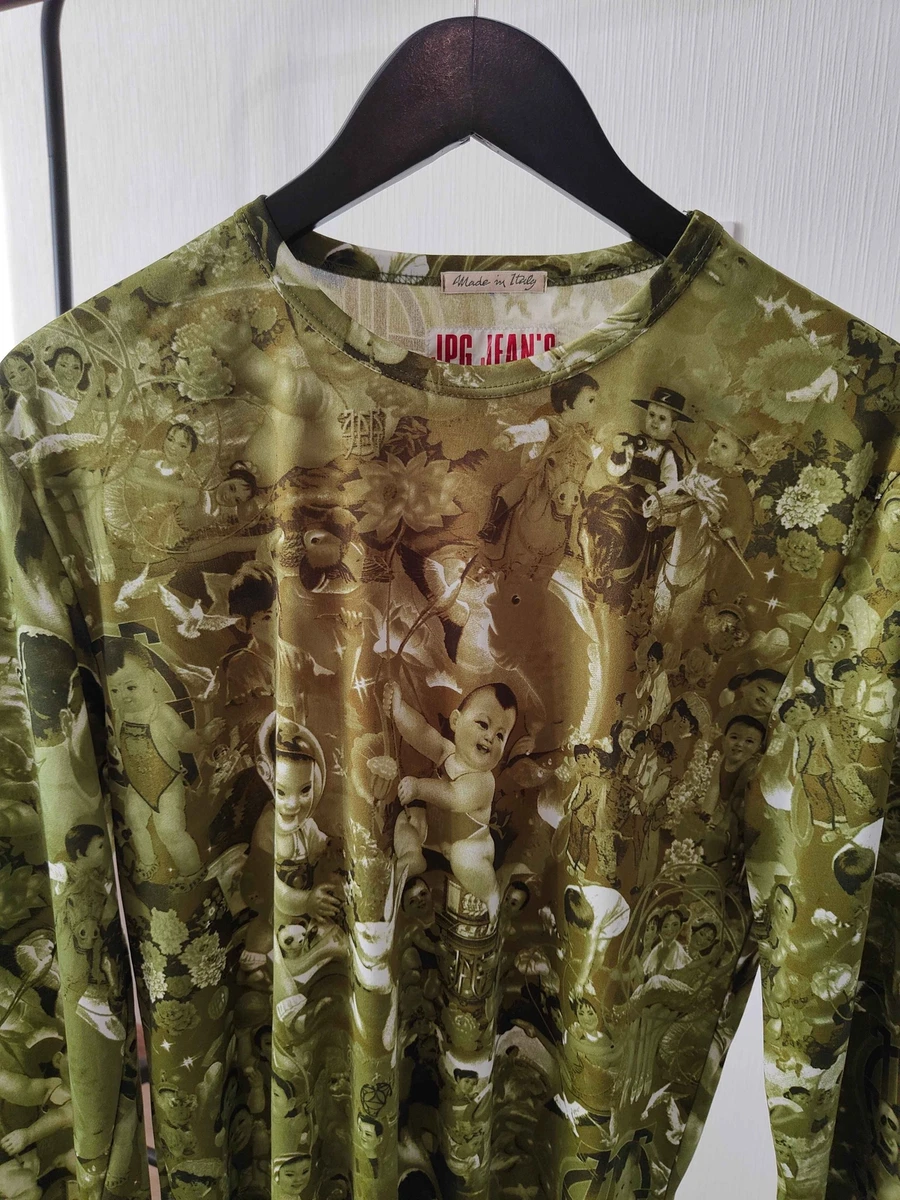 Jean Paul Gaultier Archive Chinese Baby Propaganda Mesh Top | eBay