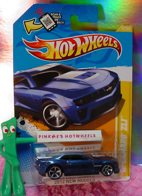 2012 Hot Wheels '12 CHEVY CAMARO ZL1 #9 ☆blue;mc5☆New Models