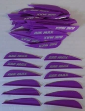 100 AAE Max Stealth 2.7" PURPLE Vanes arizona archery equipment arrow fletching