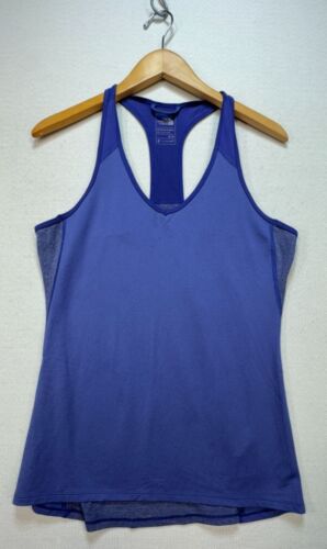 The North Face Women's Tank Top Racerback Stretch Size M Blue Sleeveless Workout